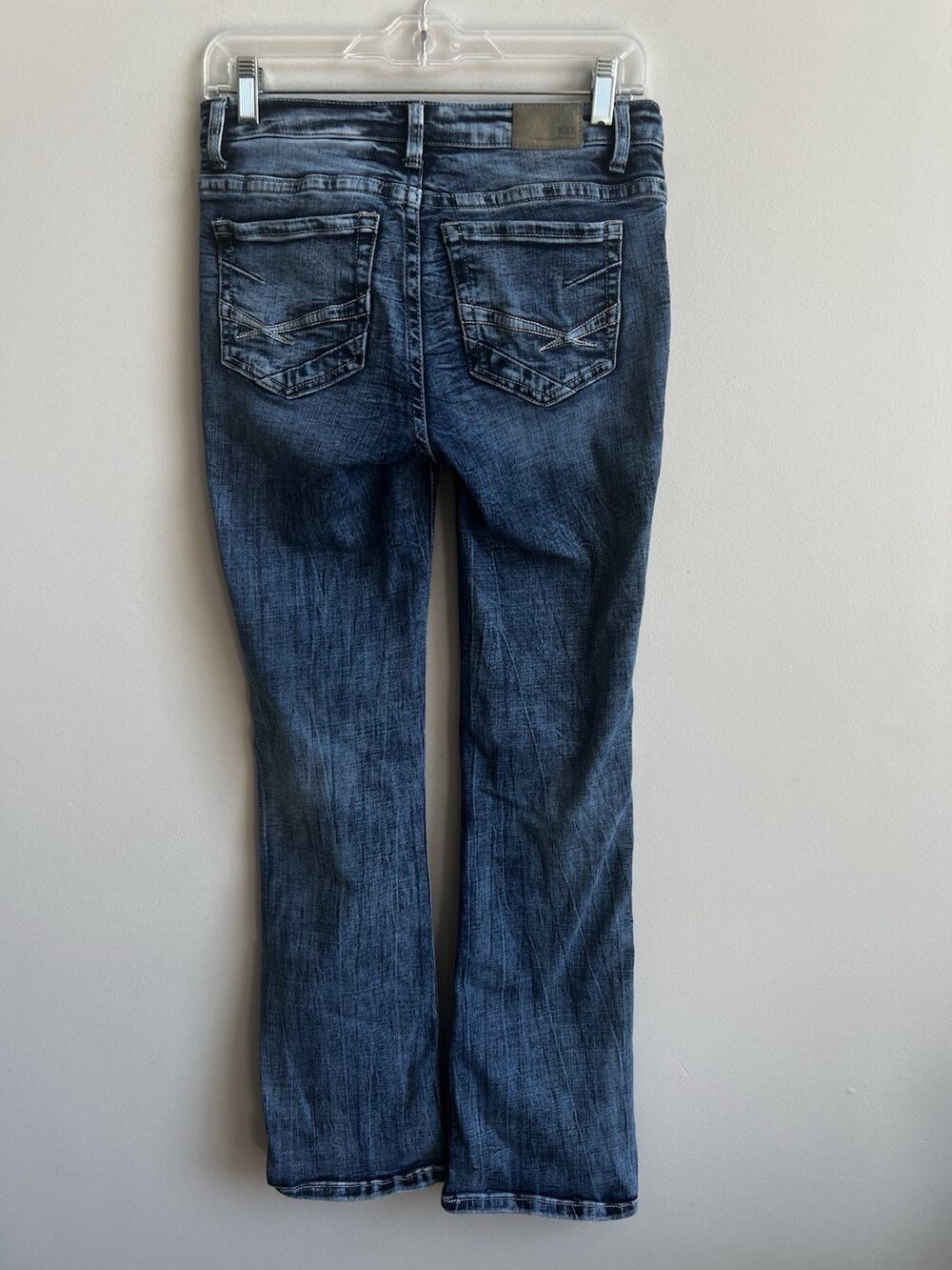 BKE Jeans Stella Women's Medium Wash Bootcut Denim Mid Rise 27x31.5 Pockets
